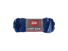 RED HEART With Love Yarn, Deep Blues