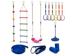 Rainbow Craft Kids 50ft Ninja Warrior Training Set