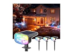 (4 Pack) DAMINY Color Changing Solar Spot Lights
