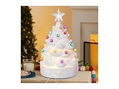 Brightever Pre-lit Christmas Tree Table Lamp, 7"
