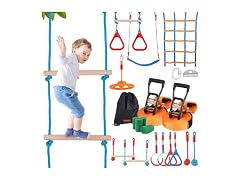 Ninja Warrior Obstacle Course for Kids, 2 x 60ft