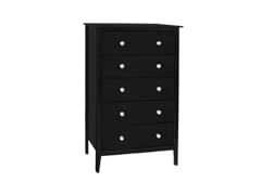Jela Easy Pieces 5 Drawer Dresser- Black