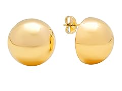 Half Ball Stud Earrings