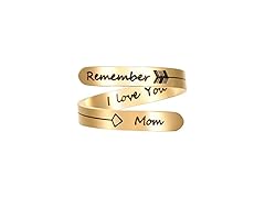 I love Mom Adjustable Inspirational Ring