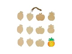 Colorations Decorate Your Own Wooden Fruit Shape Ornaments