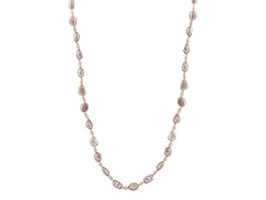 Splendid Pearls Pink Multisized Endless Pearl Necklace