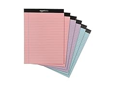 Wide Ruled 8.5 x 11.75-Inch Lined Writing Note Pads - 6-Pack