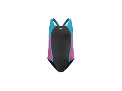 Speedo One-Piece Swimsuit, Mesh Black (8)