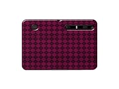 Amzer Luxe Argyle High Gloss TPU Soft Gel Skin Case for Motorola XOOM - Hot Pink
