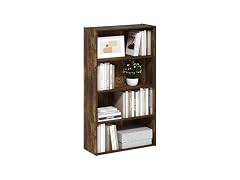 Furinno PASIR Book Shelf, 4-Tier Bookshelf
