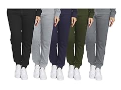 3PK Asst Womens Loose Fit Active Track Pants