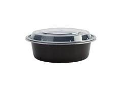 Premium Deep Round Black Containers 9" (Pack of 3)