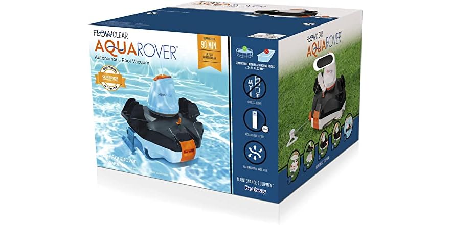 AquaRover Pool Cleaning Robot, Black