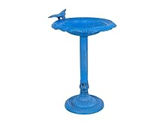 Sunnydaze Garden Visitor Metal Bird Bath