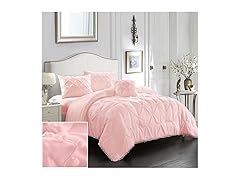EVOLIVE Pinch Pleat Comforter Set