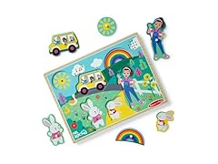 Melissa & Doug Ms. Rachel Wooden Song Peg Puzzle