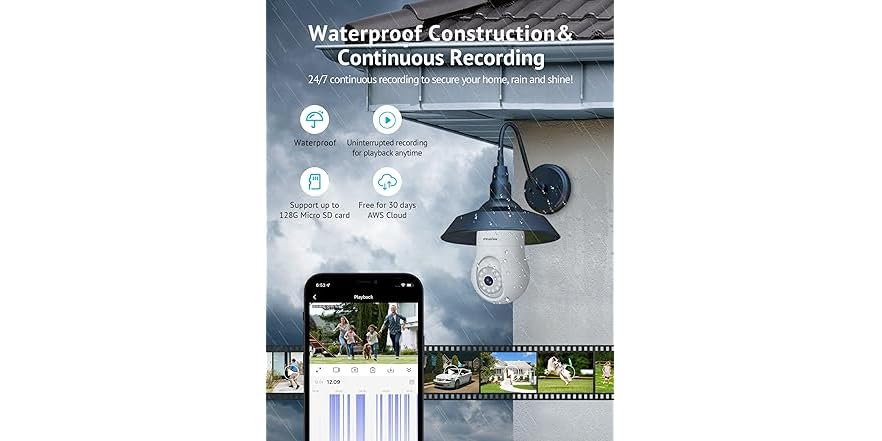 LaView 4MP 2K Bulb Security Camera – 360° Wireless Indoor/Outdoor, Color Night Vision, Motion Detection, Alexa Compatible