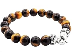 Genuine 10mm Stainless Steel Bead Bracelet