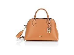 HALSTON H Quincy Embossed Pebble Top Zip Satchel