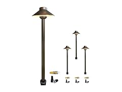 4 Pack Brass Pathway Lights