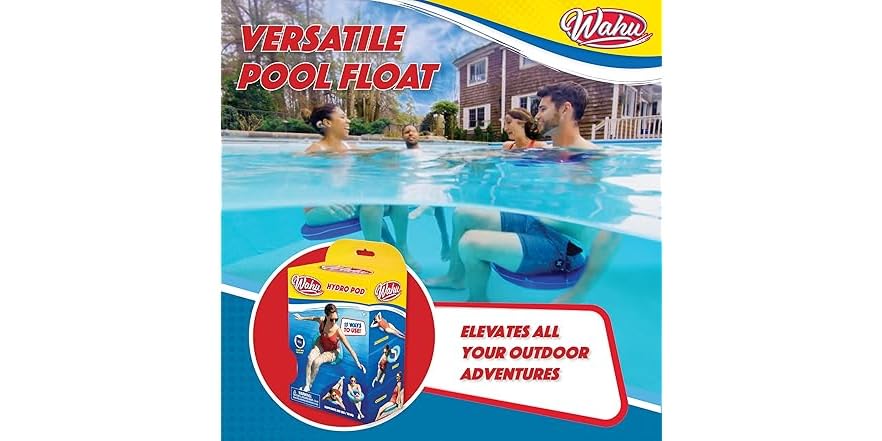 thumbnail image 2 of WAHU Hydro Lounger Red/Blue - Versatile Pool Lounge Float 2 of 10