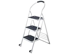 Step Ladder Folding Cart Dolly White