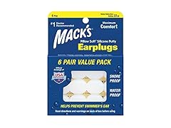 Mack's Pillow Soft Earplugs White 6 Pair