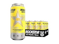 12PK Rockstar Energy Drink, Recovery Lemonade
