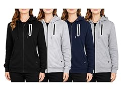 Womens Fleece-Lined Classic Zip Hoodie