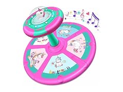 RMOKA Unicorn Sit & Spin Toy w/ LED & Music Purple