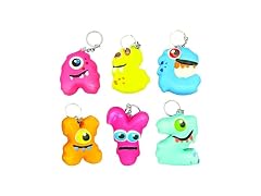 Squishy Alpha Monster Keychain Buddies (Pack of 26)