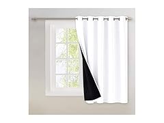 NICETOWN Full Shading Curtain, White