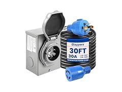 30 Amp Generator Cord and Power Inlet