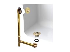 Westbrass 22.5in Waste Overflow Brass