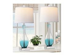 WIHTU Glass Table Lamps