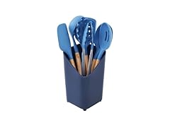 Glad Silicone Kitchen Utensils Set, 8pcs - Blue