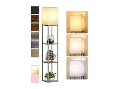 PARTPHONER Floor Lamp with Shelves