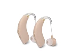 RCA OTC Behind-the-Ear Hearing Aids Value Bundle, Beige