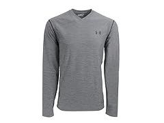 Printed Coldgear Fitted V-Neck L/S