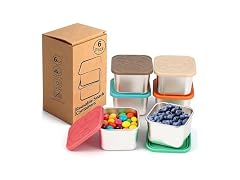 WAWINY 6 Pack Stainless Steel Snack Containers - 6oz