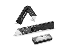 WORKPRO Folding Utility Knife, Black