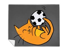 "World Cup Cat" Mink Fleece Blanket