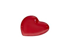  Ceramic Plate Heart-Shaped Mini Tray, Small, Red
