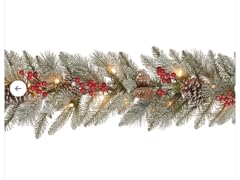 9'x12" Snowy Bristle Berry Garland
