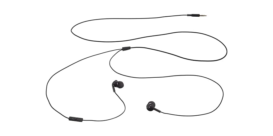 (NEW) Amazon Basics 3.5mm Wired Headphones with Microphone