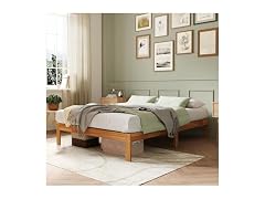 Novilla 12 Inch Wooden Queen Bed Frame