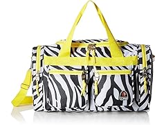 Rockland Duffel Bag Yellow Zebra 19"