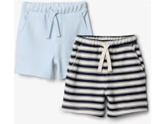 Amazon Essentials Baby Boys 2-Pack Pull On Knit Shorts