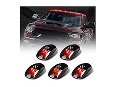 Generic Red LED Cab Lights Smoke Lens