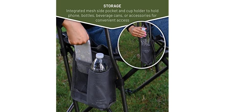 TIMBER RIDGE Folding Camping Lawn Chair